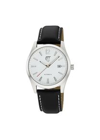 ETT , Jungen,Damen , Automatikuhr &raquo;Motion Drive&laquo; Armbanduhr, Herrenuhr, Mechanische Uhr, Lederarmband, analog, Tag , schwarz-wei&szlig; , Elegante ETT...
