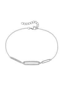 Firetti , Damen,Jugendliche , Armband »Schmuck Geschenk Silber 925 Armschmuck Armkette Zwischenteil oval« mit Zirkonia (synth.) ,...
