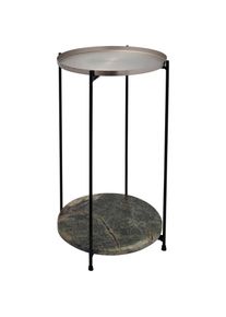 Kayoom , Beistelltisch »Louisa 125, Beistelltisch aus Metall und Marmor, attraktives Design« 1 Stk. tlg. Dekorativ, edle Marmorplatte und...