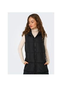 Only, Damen, Steppweste &raquo;ONLALINA LONG WAISTCOAT OTW NOOS&laquo;, Black, M, Black, Pufferweste von Only