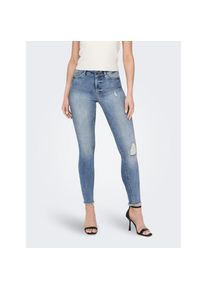 Only , Damen , Ankle-Jeans »ONLBLUSH – Ankle-Jeans mit Destroyed Look für trendige Outfits«, Abriebeffekte, modisch, skinny fit, Rundhals, regular...