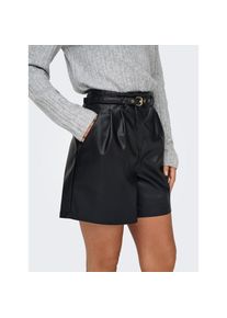 Only, Damen, Shorts &raquo;ONLHEIDI FAUX LEATHER SHORTS CC OTW&laquo;, Black, N-Gr, XS (34) -N-Gr, Black, Shorts von Only aus weichem Lederimitat