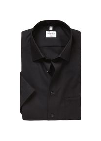 MARVELIS, Herren, Kurzarmhemd modern fit, Busnesshemd, New Kentkragen, b&uuml;gelfrei, schwarz, N-Gr, 40 -N-Gr, schwarz, Unifarbenes Hemd von MARVELIS