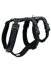 taille S : 43-60cm de tour de poitrine Petlando harnais de sécurité en mesh, noir pour chien