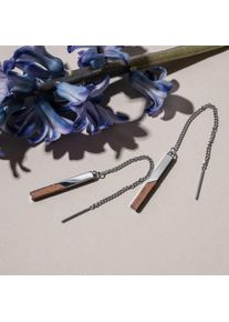 Holzkern Earrings Women s&oslash;lv og Valn&oslash;ddetr&aelig;