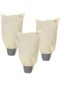 Gardebruk Conjunto de 3 coberturas vegetais Bege 2x2,4m