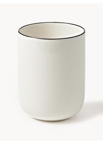 Tazas de porcelana Facile, 2 uds. Blanco Porcelana Ø 8 x Al 11 cm, 385 ml | Westwing Collection