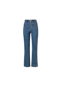 Tchibo - Jeans mit Knopfleiste - Damen - Gr. 40 - dunkelblau