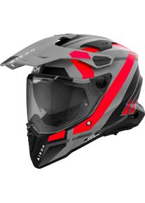 Airoh Commander 2 Mavick, casque enduro , couleur: Mat Gris/Orange/Noir , taille: XL
