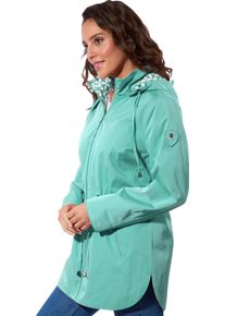 Dames Functioneel jack in innovatieve uitvoering in blauwgroen ,maat 18, WITT, 100% Polyester