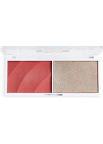 Makeup Revolution, Blush, Colour Play Duo Palette -ush palette and brighteners 5.8 g Queen (L)