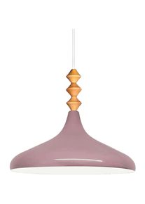 Bamyum, Pendelleuchte, Champion Pendelleuchte Holz Magenta (E27)