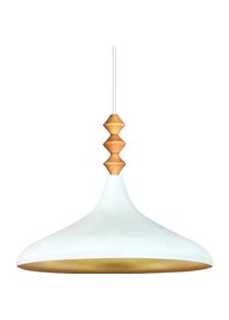 Bamyum, Pendelleuchte, Champion Pendelleuchte Holz Weiss (E27)