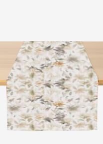 Chemin de table avec imprimé branche de sapin - blanc - taille 40x140 cm - bonprix