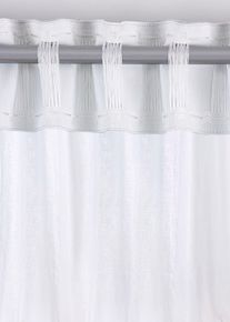 Rideau 100% coton (1 pce) - blanc - taille 145x140 cm - 100% coton - bonprix