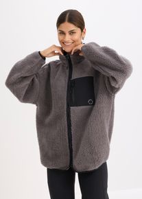 Veste de sport technique et oversize en polaire - gris - taille 50/52 (XL) - polaire - bonprix