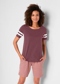 Lot de 2 T-shirts techniques l&eacute;gers - gris - taille 38/40 (S) avec coton - bonprix