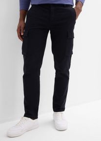 Pantalon cargo regular en coton extensible et robuste droit - noir - taille 58 avec coton - bonprix