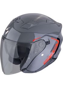 Scorpion EXO-230 Cit-E, open face helmet , color: Grey/Red , size: XS