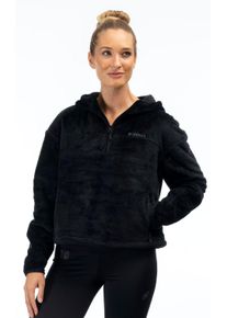 Klim Cascade 1/4 Zip Crop, casaco com capuz para mulher , cor: Preto , tamanho: M