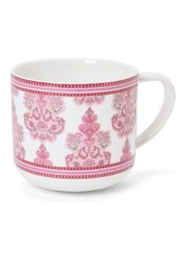 Tchibo - Porcelanowy kubek - kolor: zielony/różowy