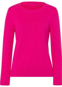 Damer L&aring;ng&auml;rmad tr&ouml;ja i ren bomull fuchsia Gr&ouml;&szlig;e 52