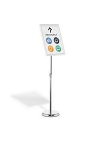 Durable Espositore da Pavimento con Cornice Pieghevole - Formato A3 - Alluminio