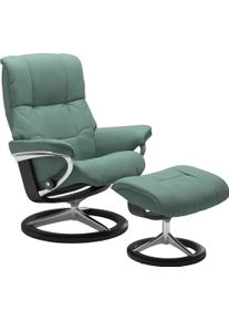 stressless Relaxsessel »Mayfair« Sessel mit Hocker in grün, Größe B/H/T: 79 cm x 102 cm x 73 cm