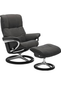 stressless Relaxsessel »Mayfair« Sessel mit Hocker in grau, Größe B/H/T: 92 cm x 103 cm x 79 cm
