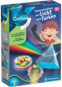 Clementoni Experimentierkasten »Galileo Lab, Experimentiere mit Licht und Farben« Made in Europe