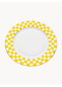 KARE Design Komplet talerzy Harlequin Yellow, 6 elem. Żółty S 27 x D 27 cm