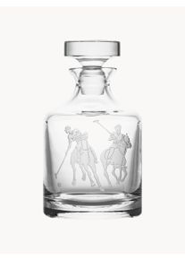 Ralph Lauren Home Karafka ze szkła kryształowego Garrett, 710 ml Szary, Transparentny Kryształ, Szkło 710 ml