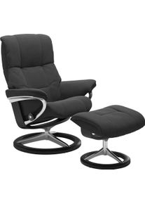 stressless Relaxsessel »Mayfair« Sessel mit Hocker in grau, Größe B/H/T: 79 cm x 102 cm x 73 cm