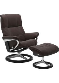 stressless Relaxsessel »Mayfair« Sessel mit Hocker in braun, Größe B/H/T: 92 cm x 103 cm x 79 cm