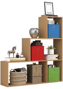 Vcm Standregal »Holz Regal Raumteiler Standregal Bücher Dubila M« in braun