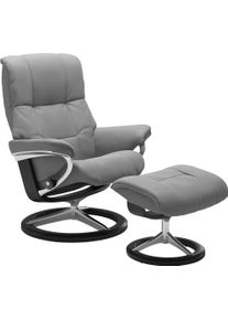 stressless Relaxsessel »Mayfair« Sessel mit Hocker in grau, Größe B/H/T: 79 cm x 102 cm x 73 cm