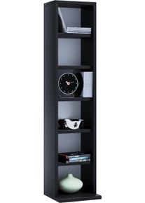 Vcm Standregal »Holz CD DVD Stand Aufbewahrung Deko Regal Elementa« in schwarz