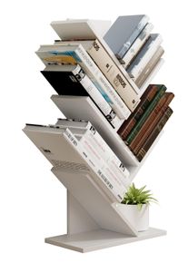 Vcm Standregal »Holz Aufbewahrung Stand Regal Bücher Nulis L« in weiß