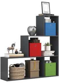 Vcm Standregal »Holz Regal Raumteiler Standregal Bücher Dubila M« in grau