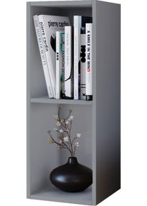 Vcm Standregal »Holz Stand Regal Aufbewahrung Deko Bücher Mendas 2« in grau, Größe B/H/T: 34 cm x 72 cm x 30 cm