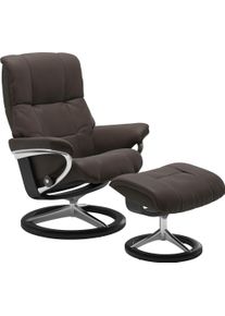 stressless Relaxsessel »Mayfair« Sessel mit Hocker in braun, Größe B/H/T: 83 cm x 102 cm x 74 cm