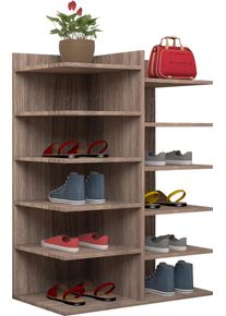 Vcm Schuhschrank »Schuhregal Schuhschrank Schuhkommode Enosa« in braun