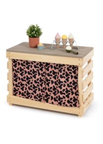Muddy Buddy Outdoor-Spielküche »Matschküche, Little Leo, natur - puderrosa« FSC - schützt Wald in rosa
