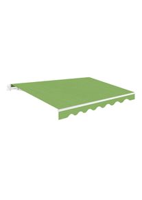 Wasabi - Toldo Exterior Enrollable 3x2,5 Green Poliéster – Estructura Essential de Aluminio – Lona Protección Solar UV