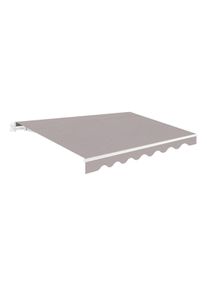 Wasabi - Toldo Exterior Enrollable 3x2,5 Gris - Lona Poliéster – Estructura Aluminio Inclinación Regulable