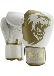 Super Pro Boxhandschuhe »Warrior« in goldfarben, Größe 8 8