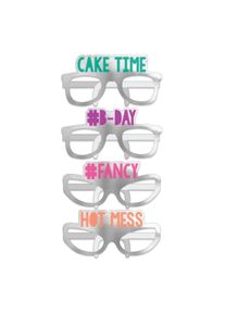 Amscan 12 verres en carton Birthday Vibes