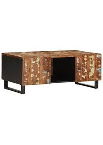 vidaXL Mesa de centro madera reciclada y contrachapada 100x54x40 cm