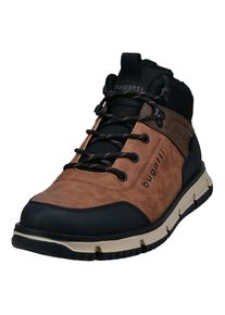 Bugatti, Damen, Winterboots High Top Sneaker, Schn&uuml;rboots mit modischer Laufsohle, TEX-Membran, cognac / black, 42, cognac / black, Bugatti 