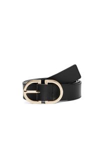 Tommy Hilfiger, Damen, Lederg&uuml;rtel &raquo;TH FEMININE OVAL 2.5 cm breit&laquo;, Black, Black, Dameng&uuml;rtel von Tommy Hilfiger